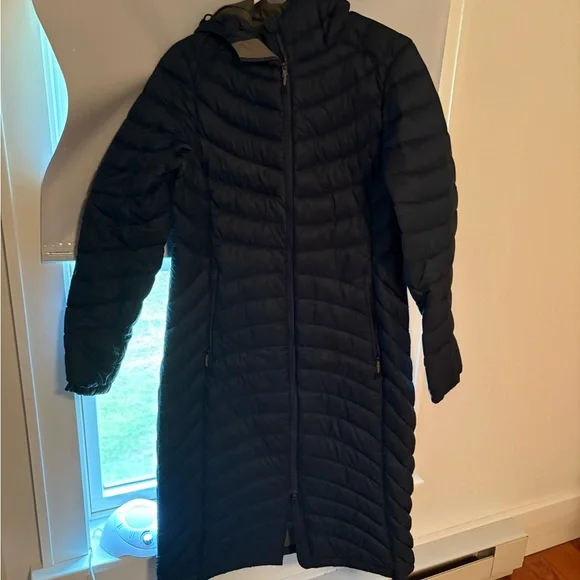 Longline L.L. Bean Navy Blue Puffer Coat - Picture 1 of 2